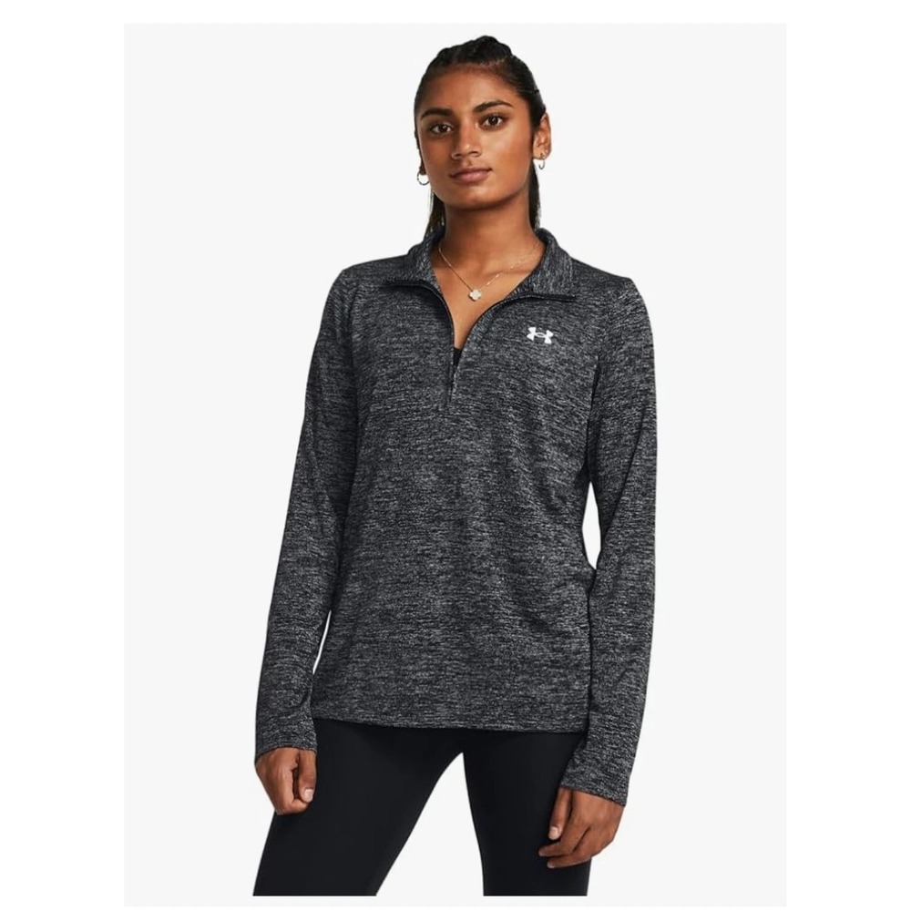 Under Armour‎ Sweatshirt Women's XL Black Twist Tech Quarter Zip